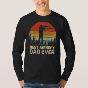 Camiseta Los hombres retro vintage mejor padre de Airsoft