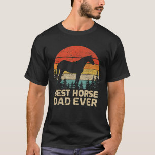Camiseta Los hombres retro vintage mejor padre de caballo j