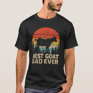 Camiseta Los hombres retro vintage mejor padre de cabra