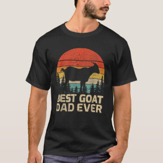 Camiseta Los hombres retro vintage mejor padre de cabra
