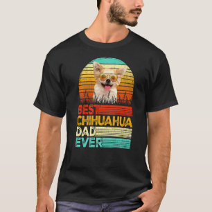 Camiseta Los hombres retro vintage mejor padre de Chihuahua