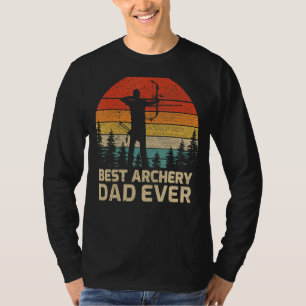Camiseta Los hombres retro vintage mejor padre de tiro con 