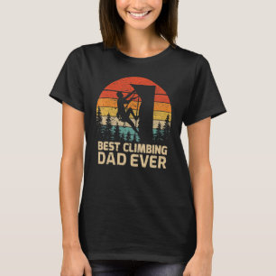 Camiseta Los hombres retro vintage mejor papá escalador de