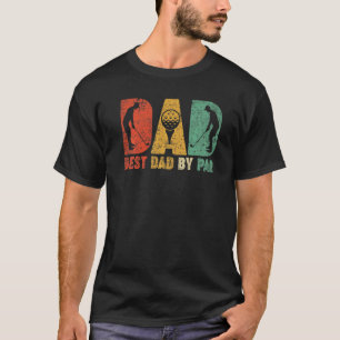 Camiseta Los Hombres Retro Vintage Mejor Papá Por El Golf D