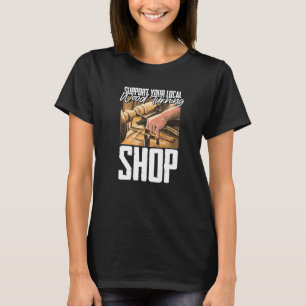 Camiseta Los hombres retroceden o te convertiré en madera