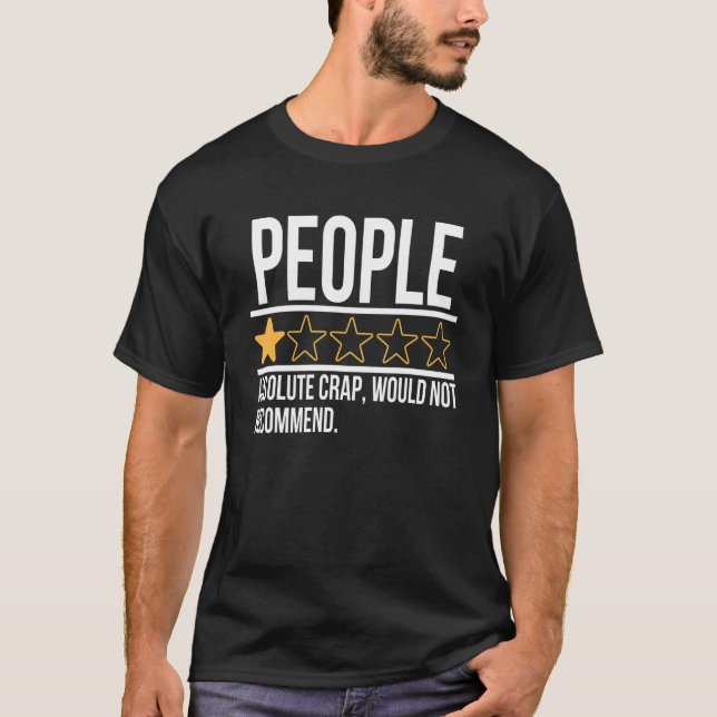 Camiseta Los Hombres Revisan La Ansiedad Social Misántropo  (Anverso)