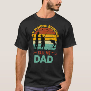Camiseta Los hombres roman Guay papá pescando peces del día