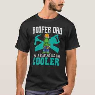 Camiseta Los Hombres Roofer A Papá Como Un Padre Regular Pe