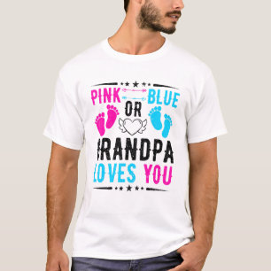 Camiseta Los hombres rosados o azules abuelitos te aman rev