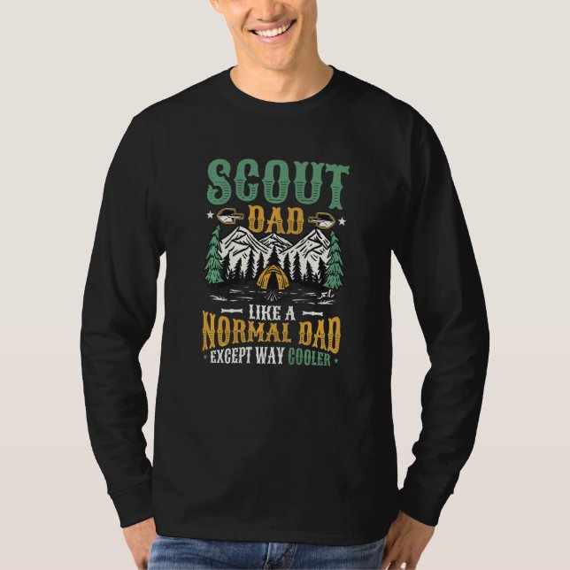 Camiseta Los Hombres Scout Papá Como Un Papá Normal Excepto (Anverso)