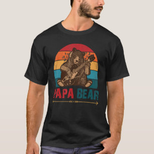 Camiseta Los hombres se aburren de papá con papá viejo retr