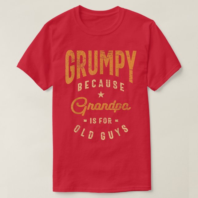 Camiseta Los Hombres Se Burlan Porque El Abuelo Es Gracioso (Diseño del anverso)