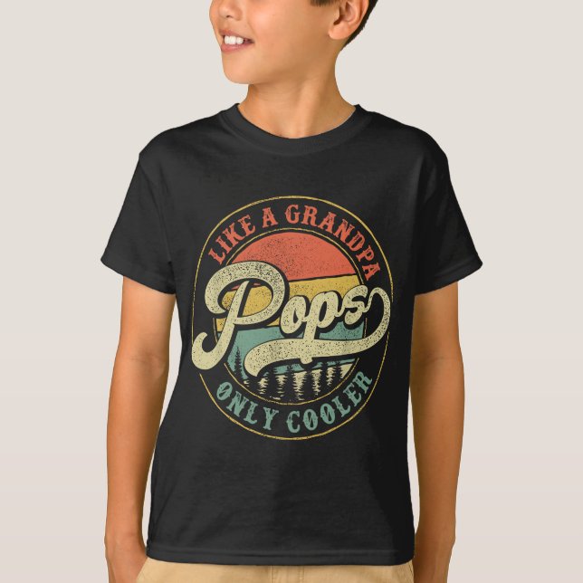 Camiseta Los hombres se comportan como un abuelo, sólo retr (Anverso)