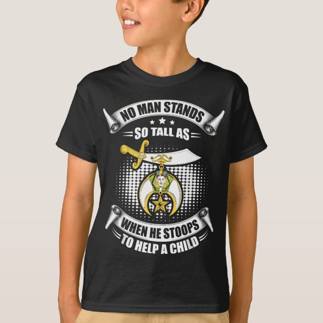 Camiseta Los hombres se encogen de la noble base para ayuda (Anverso)