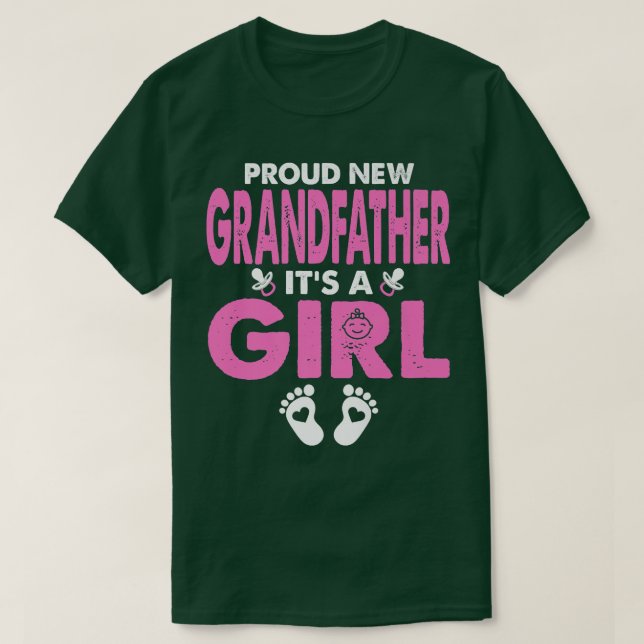 Camiseta Los hombres se enorgullecen de que el nuevo abuelo (Diseño del anverso)