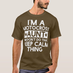 Camiseta Los hombres se mantienen tranquilos con Motocross 