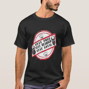 Camiseta Los hombres se quedan con barba gratis