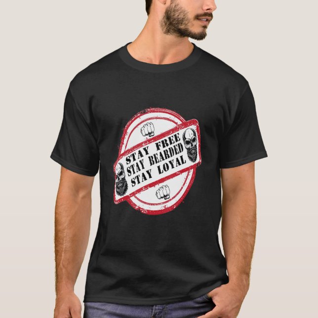 Camiseta Los hombres se quedan con barba gratis (Anverso)