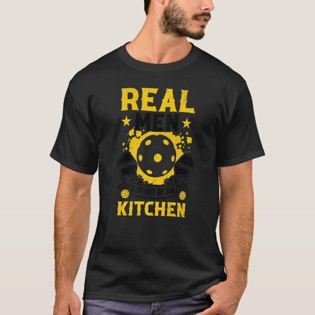 Camiseta Los Hombres Se Quedan Fuera De La Cocina Jugador D (Anverso)