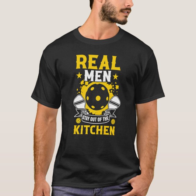 Camiseta Los Hombres Se Quedan Fuera De La Cocina Jugador D (Anverso)