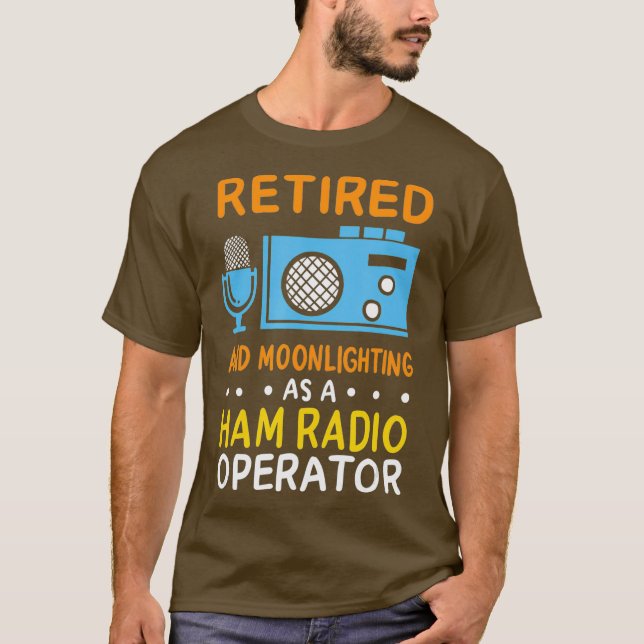 Camiseta Los Hombres Se Retiran Y Se Iluminan Como Radio De (Anverso)