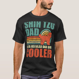 Camiseta Los Hombres Shih Tzu Dad Como Un Padre Regular Per