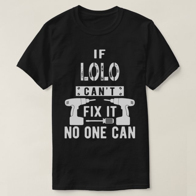 Camiseta Los hombres si Lolo no puede conectarse, nadie pue (Diseño del anverso)