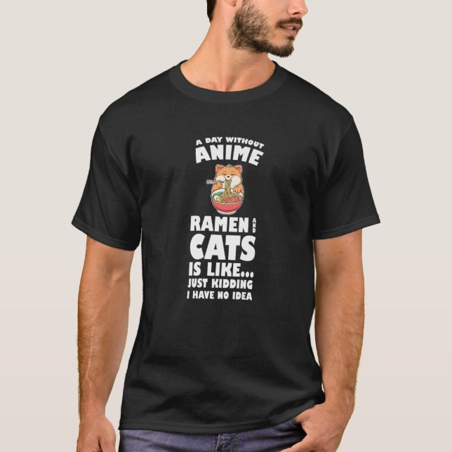 Camiseta Los Hombres Sin Anime Y Ramen Anime Merch Ram (Anverso)