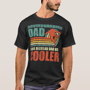 Camiseta Los Hombres Snowboard A Papá Como Un Padre Regular