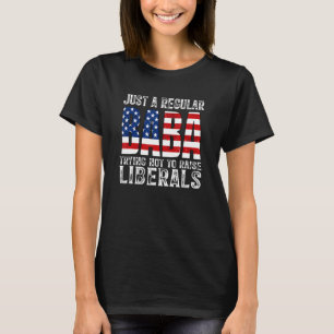 Camiseta Los Hombres Solo Con Una Baba Regular Tratando De
