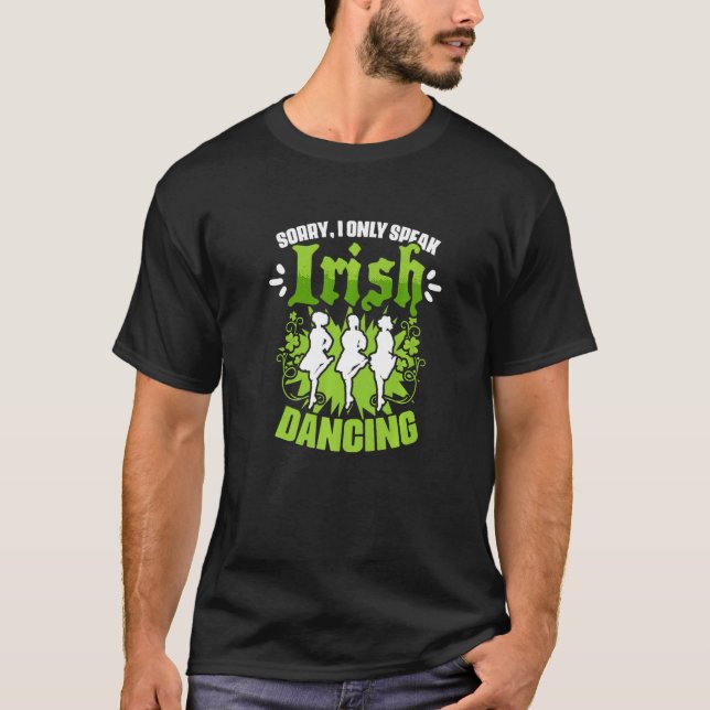 Camiseta Los hombres solo hablan irlandés bailando gritos b (Anverso)