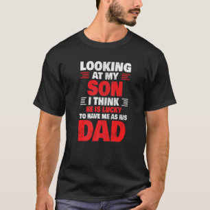 Camiseta Los Hombres Son Divertidos Padres Día Hijo Suertud