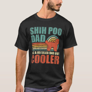 Camiseta Los Hombres Son Divertidos Shih Poo Dad Como A Un 