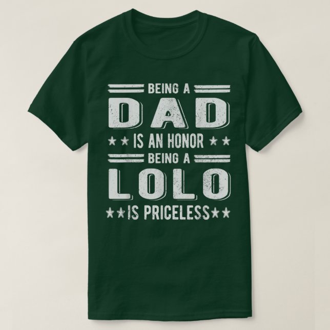 Camiseta Los hombres son el mejor abuelo de Lolo (Diseño del anverso)