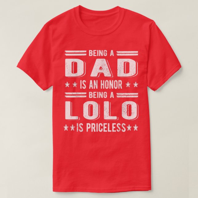 Camiseta Los hombres son el mejor abuelo de Lolo (Diseño del anverso)