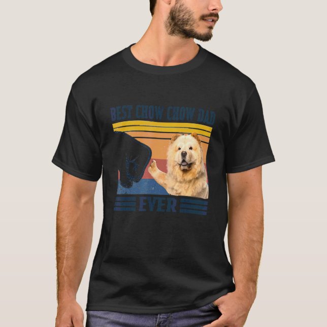 Camiseta Los hombres son el mejor Chow Chow Dad (Anverso)