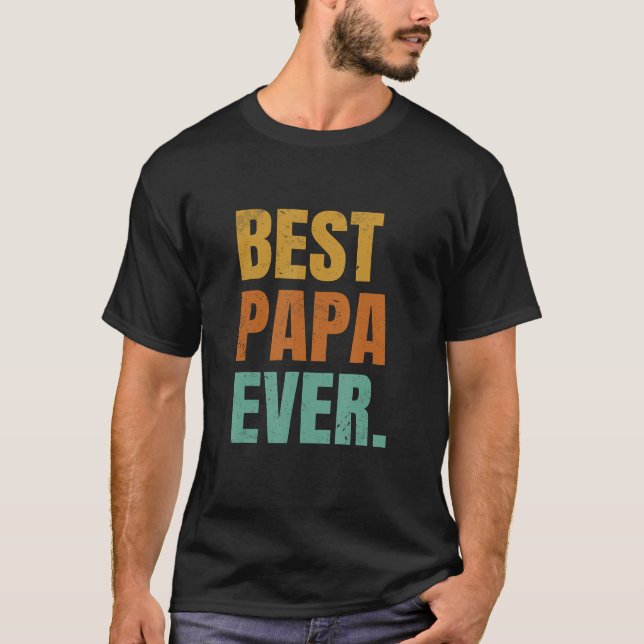Camiseta Los hombres son el mejor papá, un padre alemán div (Anverso)