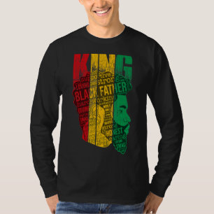 Camiseta Los hombres son el rey negro fuerte Af natural afr