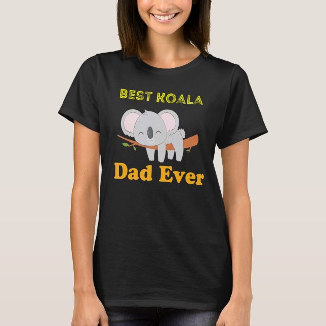 Camiseta Los hombres son los mejores Koala jamás Papi Koala (Anverso)