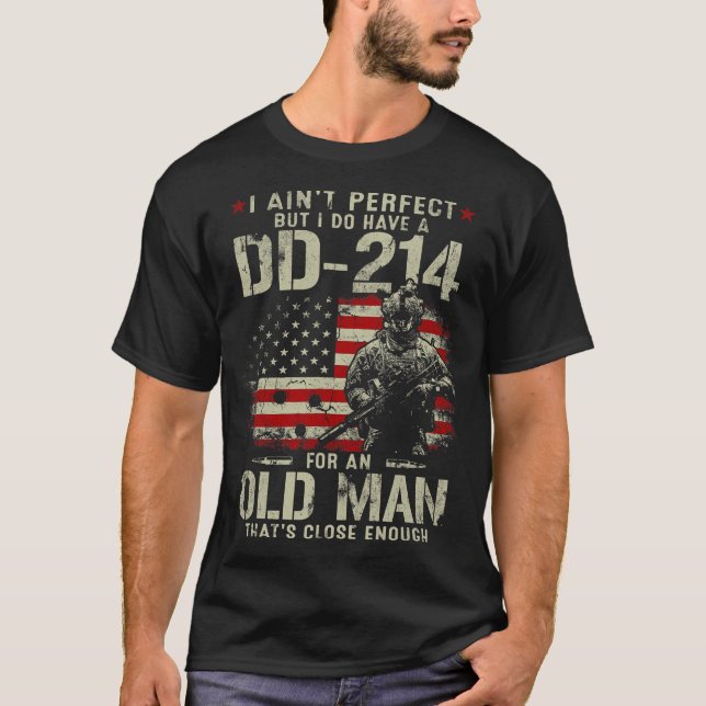 Camiseta Los Hombres Son Perfectos Pero Tengo Un DD-214 Par (Anverso)