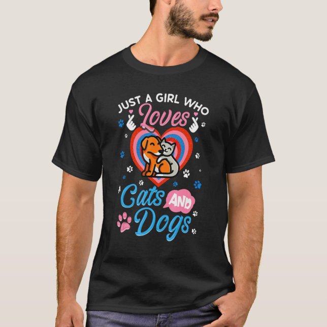 Camiseta Los Hombres Son Solamente Un Chica Que Ama Los Gat (Anverso)
