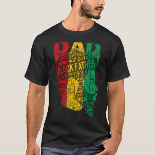 Camiseta Los hombres son un fuerte padre negro rey afroamer