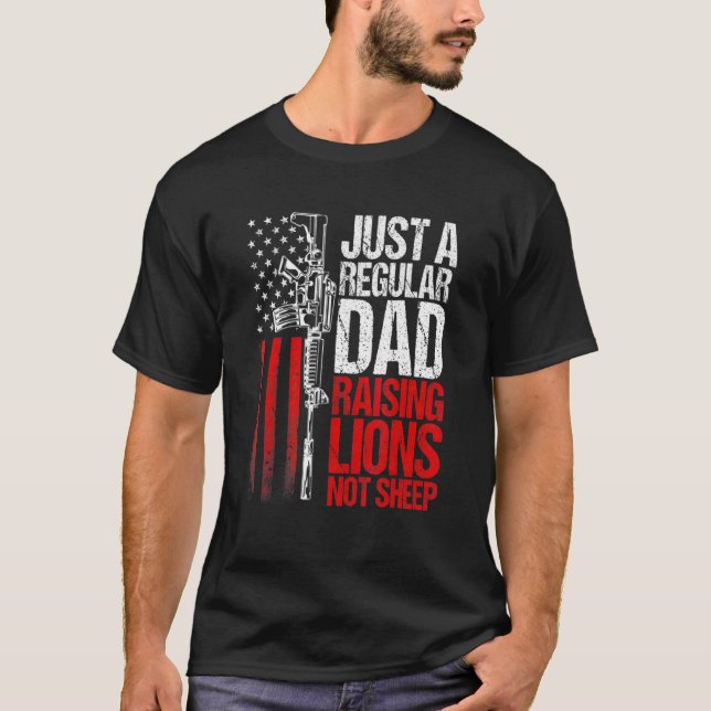Camiseta Los Hombres Son Un Padre Regular Que Cria A Los Le (Anverso)