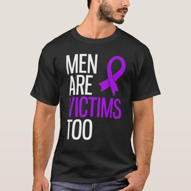 Camiseta Los Hombres Son Víctimas Del Narcisista Abuso De V (Anverso)