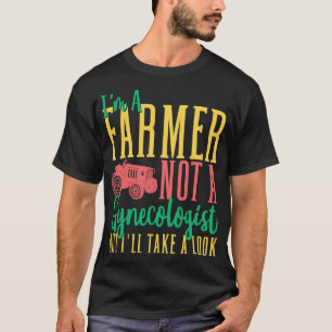 Camiseta Los Hombres Soy Un Agricultor, No Un Ginecólogo, S