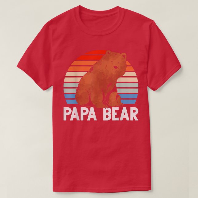 Camiseta Los hombres tienen a su familia papá papá papá pap (Diseño del anverso)