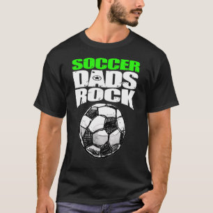 Camiseta Los hombres tocan rock de fútbol fuerte