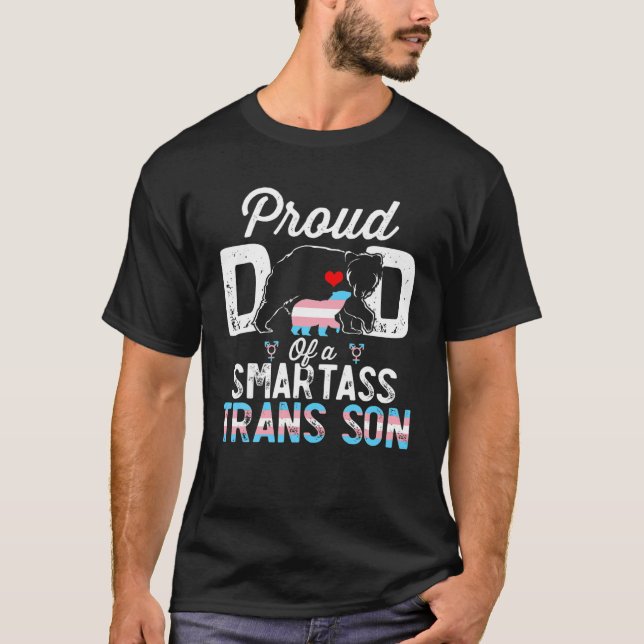 Camiseta Los hombres trans, el papá, el orgulloso papá, el  (Anverso)