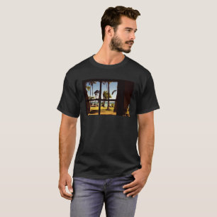 Camiseta Los hombres tropicales de Fiji Beach Scene Mens pu