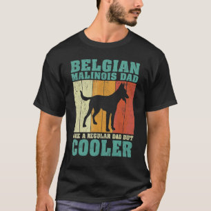 Camiseta Los Hombres Vintage A Un Padre Belga Malinois Como
